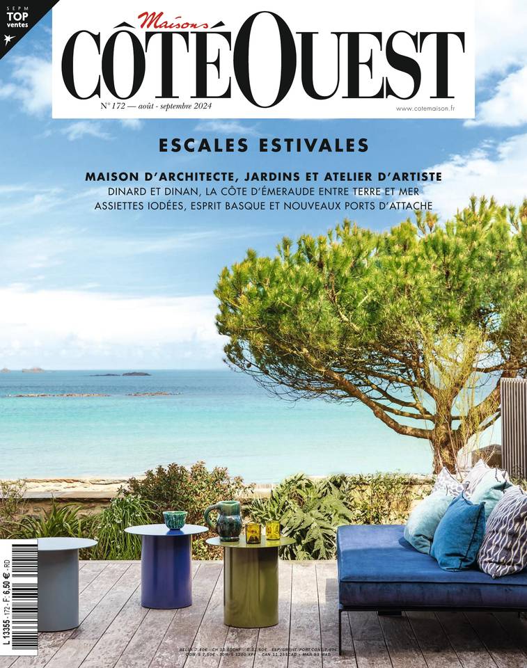 Couverture Maisons Côté Ouest n°172 — août-septembre 2024